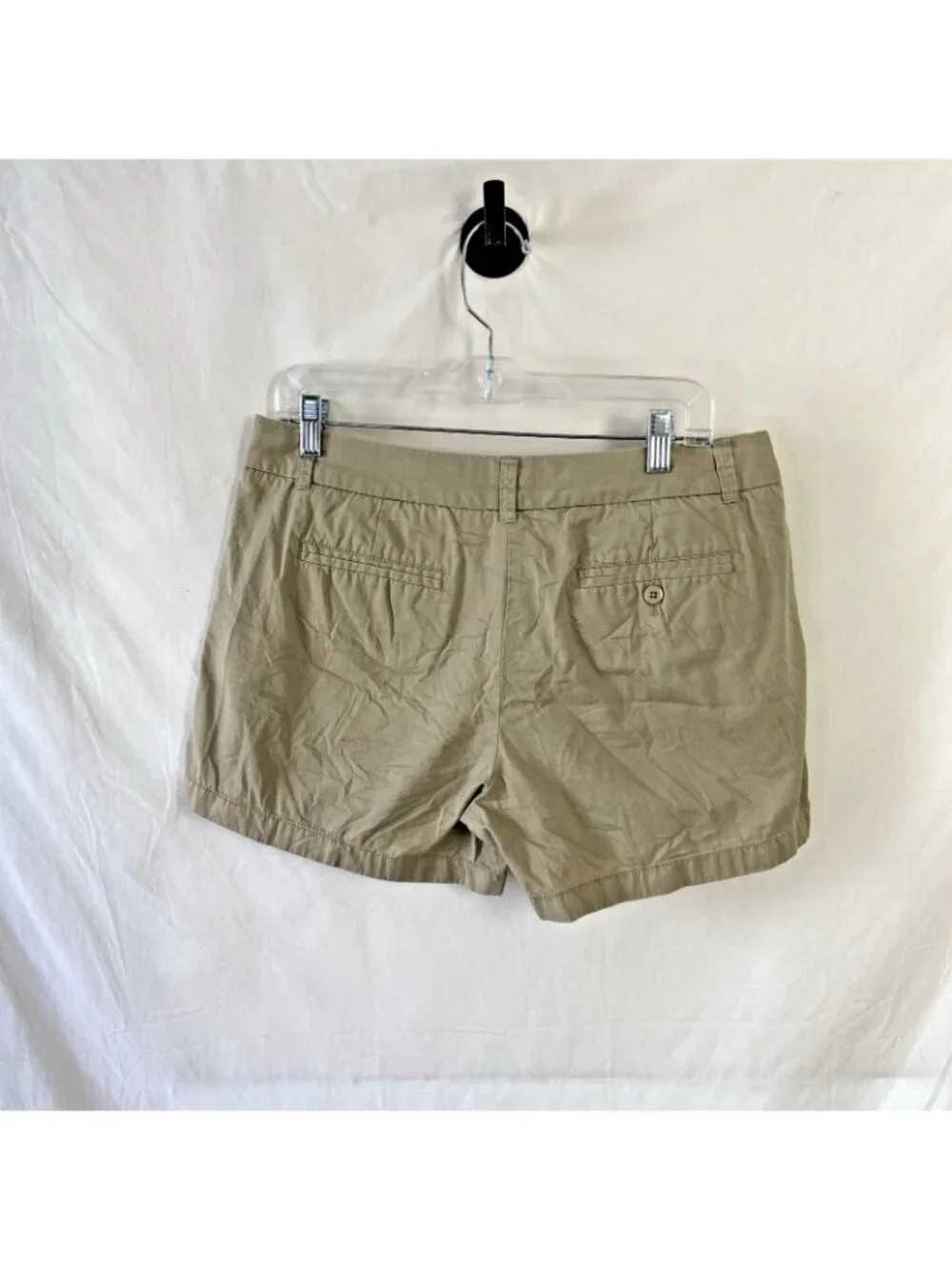 J. Crew Chino Broken In Casual Khaki Tan Shorts Size 10 preppy coastal summer
